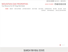 Tablet Screenshot of mountainoakproperties.com